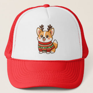 Moeie Corgi Hond Lelijke Kersttrui Holiday Sweater Trucker Pet