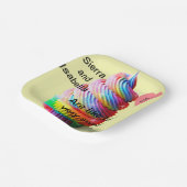 Moeie cupcake papieren bordje (Gebogen)