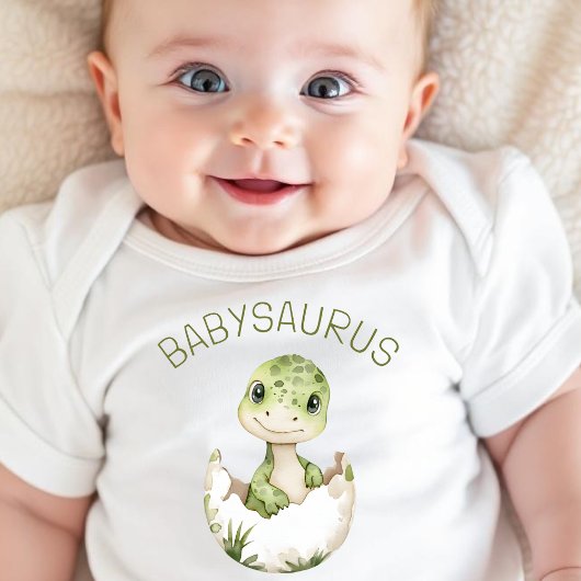 Moeie dinosaurus Persoonlijke dino babysaurus Romper