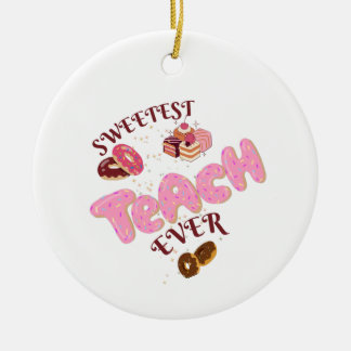 Moeie Donuts Docent Hoesje voor Telefoon Keramisch Ornament