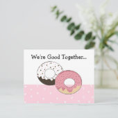 Moeie donuts met bericht... briefkaart (Staand voorkant)