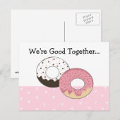 Moeie donuts met bericht... briefkaart (Voorkant / Achterkant)