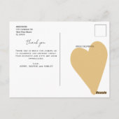 Moeie Doodles Meerdere Foto's Dank Je Wel Baby Sho Briefkaart (Achterkant)