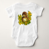 Moeie Egel Ontwerp Baby Body Romper (Achterkant)