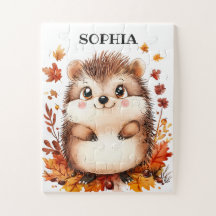 Moeie Egeltje Persoonlijke Naam Modern Dier Herfst