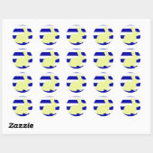 Moeie en funky konijn strepen sticker (Vel)