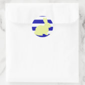 Moeie en funky konijn strepen sticker (Tas)
