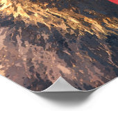 Moeie en grappige beer dier kinderkamer voor kinde poster (Hoek)