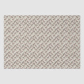 Moeie Ezel Kerst Tissue Papier in Crème (Voorkant)