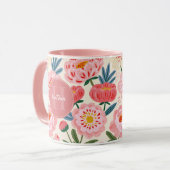 Moeie Fantasie Bloemen Mokken (Voorkant links)
