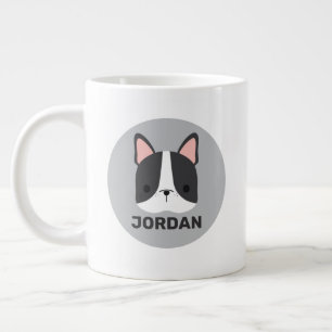 Moeie Franse Bulldog met gepersonaliseerde naam Grote Koffiekop