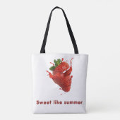 Moeie Fruitpatroon Boodschappentas Tote Bag (Achterkant)