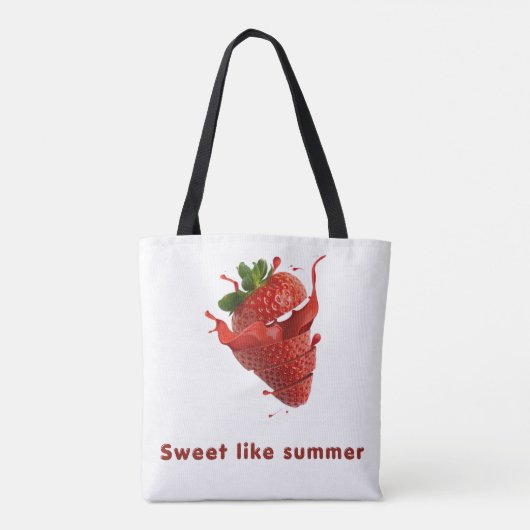 Moeie Fruitpatroon Boodschappentas Tote Bag (Achterkant)