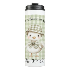 Moeie Gans Gepersonaliseerde Docent Tumbler Thermosbeker
