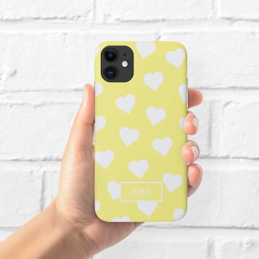 Moeie Gele Hartjes Hoesje