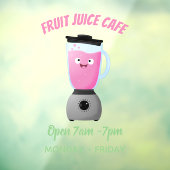 Moeie gelukkige voedsel blender keukenapparaat car raamsticker (Vel 3)