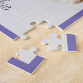 Moeie gepersonaliseerde Borzoi-hond legpuzzel (Zijkant)