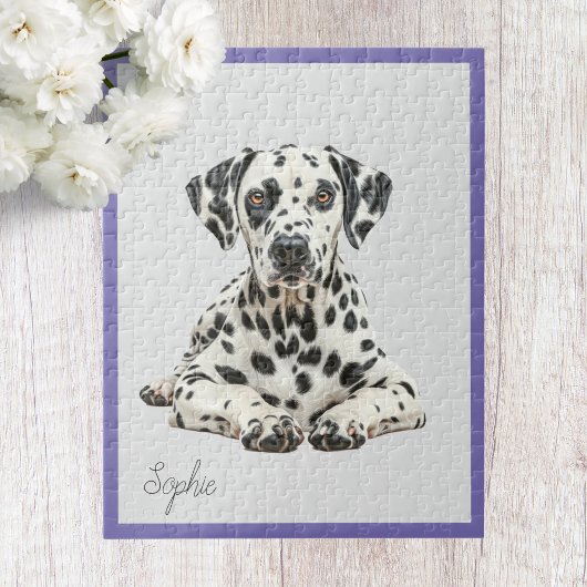 Moeie Gepersonaliseerde Dalmatiër Legpuzzel