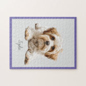 Moeie gepersonaliseerde Maltese legpuzzel (Horizontaal)