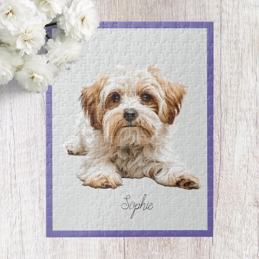 Moeie gepersonaliseerde Maltese legpuzzel