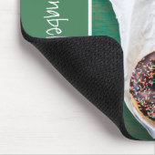 Moeie gepersonaliseerde school donut muismat (Hoek)