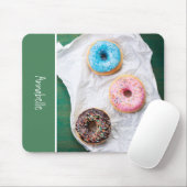 Moeie gepersonaliseerde school donut muismat (Met muis)