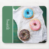 Moeie gepersonaliseerde school donut muismat (Voorkant)