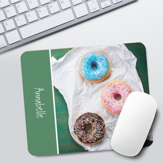 Moeie gepersonaliseerde school donut muismat