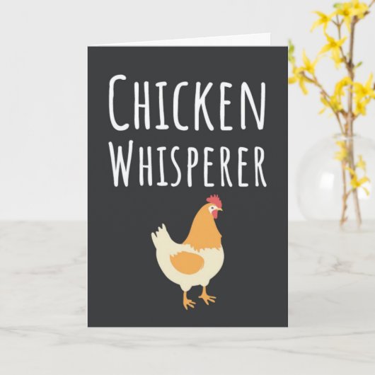 Moeie Grappige Kip Kaarten Dier Vogel Boerderijdie (Gele Bloem)