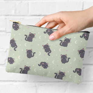 Moeie Grijze Kat Salie Ritssluiting Zakje Etui
