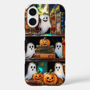 Moeie Halloween Boekenplank Hoesje Pompoen Geest
