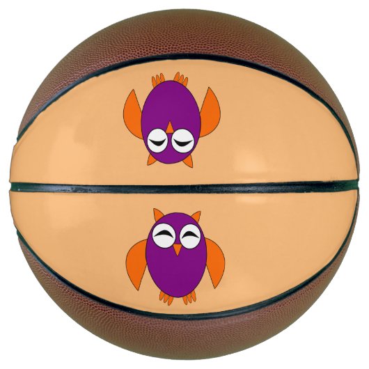 Moeie Halloween Uil Basketbalen Mini Basketbal (Voorkant)