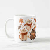 Moeie herfstkatten mok coole cadeau idee (Links)