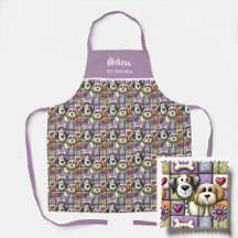 Moeie Hond Patchwork Patroon Huisdierverzorger