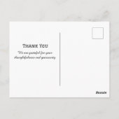 Moeie hond Shihtzu Kerstmuts Kerstmis Bedankt Briefkaart (Achterkant)