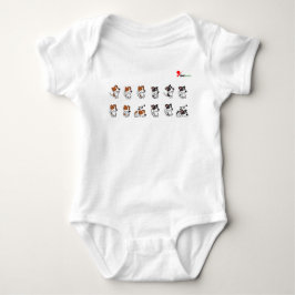 Moeie Honden Levenscyclus Cartoon Hond Liefhebber  Romper
