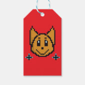 Moeie Honden Pixel Art | Kawaii 8-Bit Cadeaulabel (Voorkant)