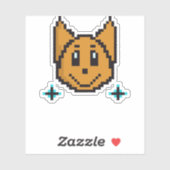 Moeie Honden Pixel Art | Kawaii 8-Bit Sticker (Vel)