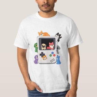 Moeie Honden Retro Game Boy Console T-Shirt