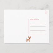 Moeie Hondenbaby Grappige Tekenfilm Chihuahua Verj Briefkaart (Achterkant)