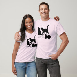 Moeie huisdieren silhouetten ontwerp - Katten 1 T-shirt