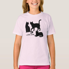 Moeie huisdieren silhouetten ontwerp - Katten 1 T-shirt