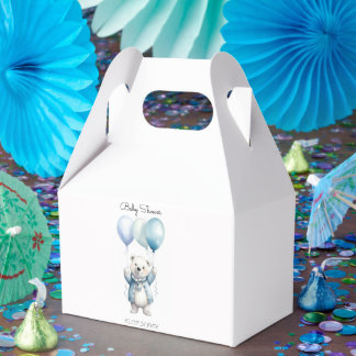 Moeie IJsbeer Baby Shower Favor Dozen Bedankdoosjes
