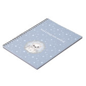 Moeie Ijsbeer Persoonlijke Winter Thema Notitieboe Notitieboek (Linkerzijde)