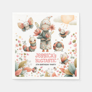 Moeie Insecten Pastel BUGTASTIC Kinderverjaardagsf Servet