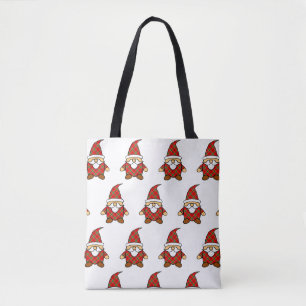 Moeie Kartonnen Gnome Patroon Boodschappentas Tote Bag