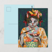 Moeie Kat Briefkaart (Voorkant / Achterkant)