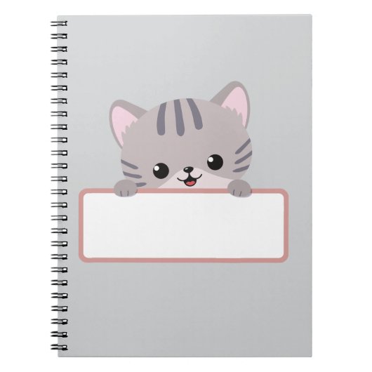 Moeie Kat Notitieboek – Persoonlijk Spiral Journal (Voorkant)