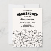Moeie katten babyshower kaart (Voorkant)