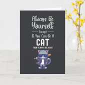 Moeie Katten Kaarten Huisdier Grappig Dierenliefhe (Gele Bloem)